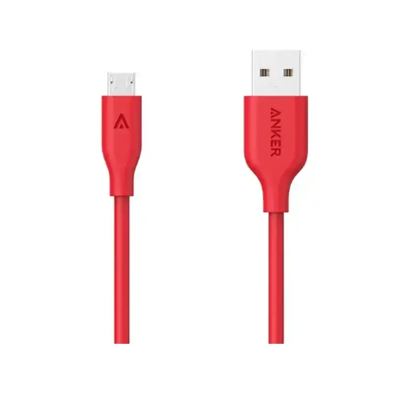 کابل انکر USB-A To MicroUSB قرمز